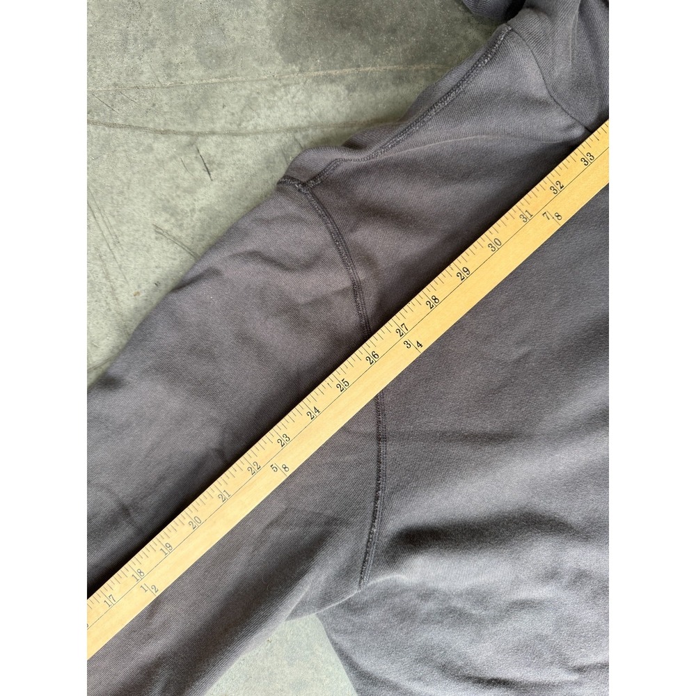 Aether Hoodie Mens Large Gray Full Zip Cotton Blend Sweatshirt Hooded Minor Flaw - Picture 7 of 8